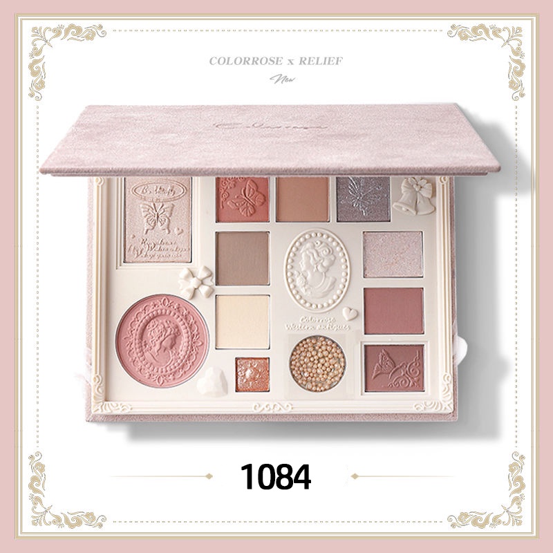 Bảng phấn mắt Colorrose tích hợp phấn bắt sáng và má hồng tất cả trong một | BigBuy360 - bigbuy360.vn