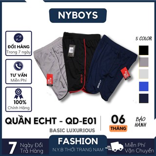 Quần short thun nam cao cấp, quần short thun nam mặc nhà ECHT thoải mãi _QDECHT