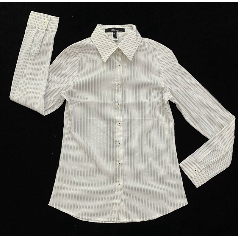 Áo sơ mi tay dài vải kate kẻ sọc màu Nino.maxx  - Thanh lý vnxk