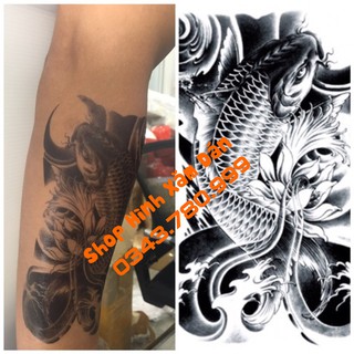 COMBO 4 HÌNH XĂM CÁ CHÉP - NHƯ THẬT 99%