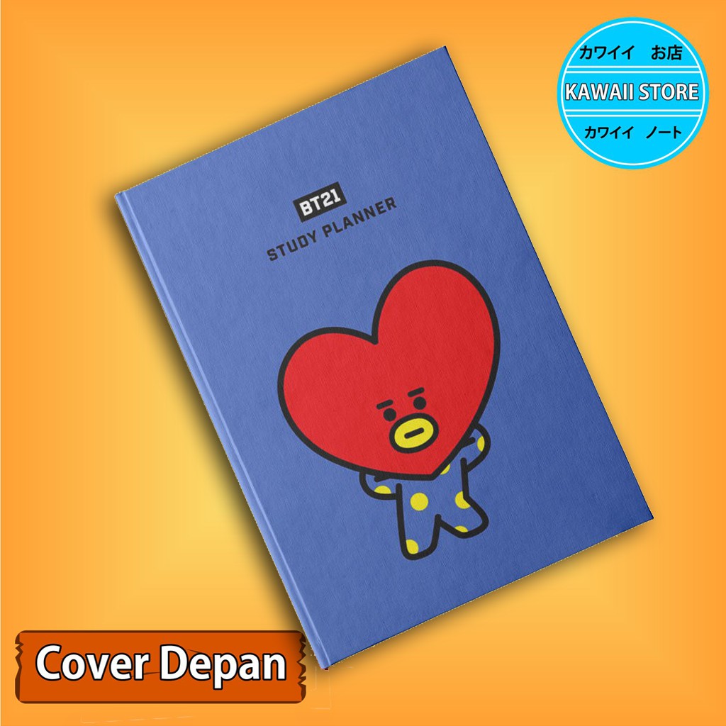 Sổ Tay Bỏ Túi Bìa Cứng In Hình Kpop BT21 TATA A5 & A6