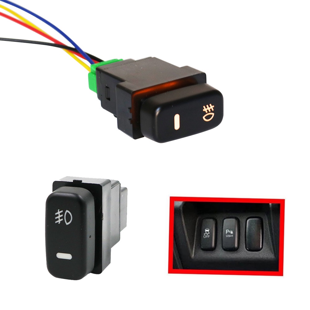 1 Công Tắc Bật / Tắt Đèn LED Phá Sương Mù 12V Cho Mitsubishi Pajero Lancer ASX TS-05