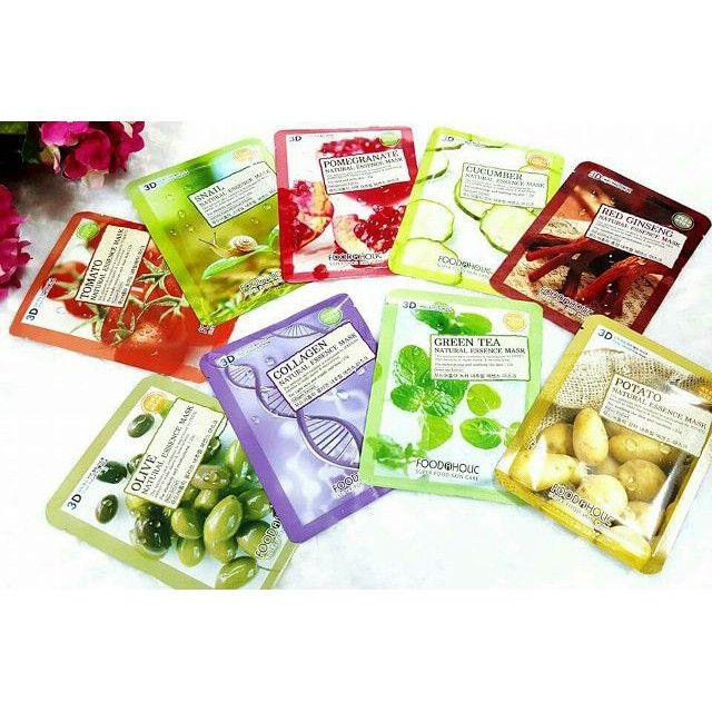 COMBO 50 mặt nạ 3D foodaholic (Mix vị ngẫu nhiên)