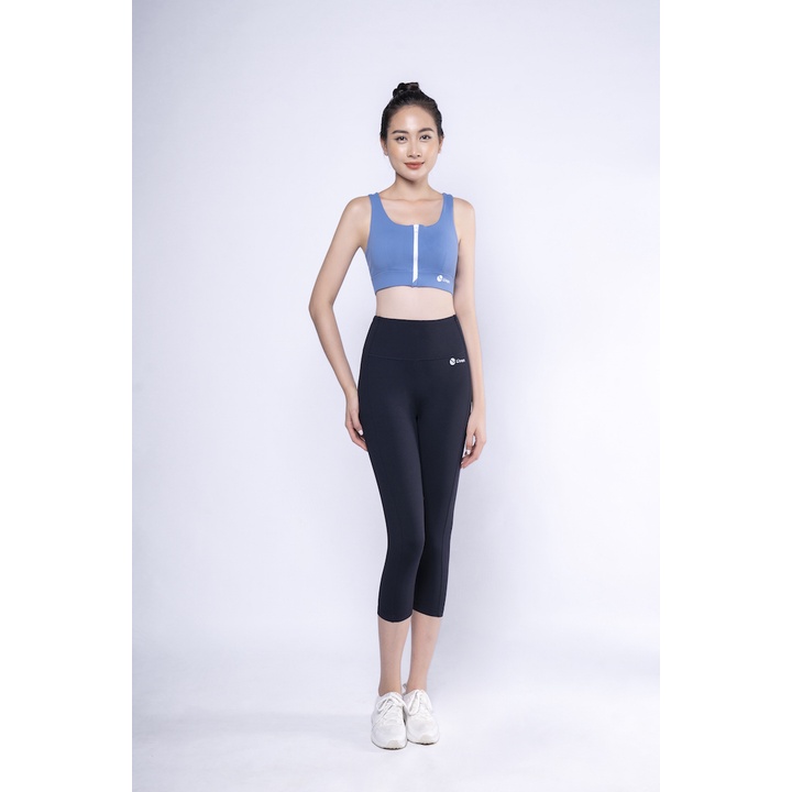 Quần Legging Lửng Tập Gym Yoga All Day Livan Sport Co Giãn Cao Cấp Màu Đen