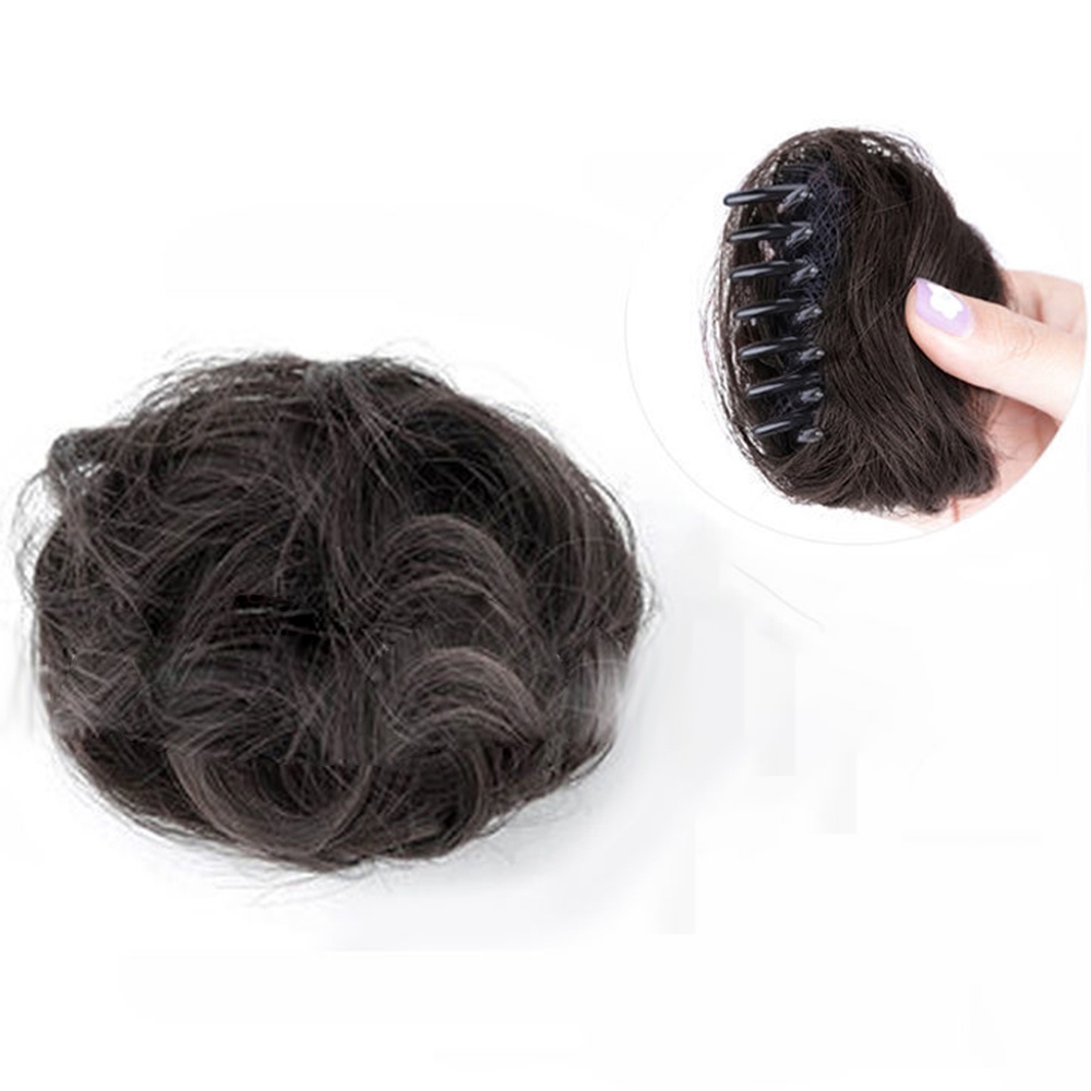 Búi Tóc Giả Trang Trí Bóng Lông Thời Trang Cho Nữ
