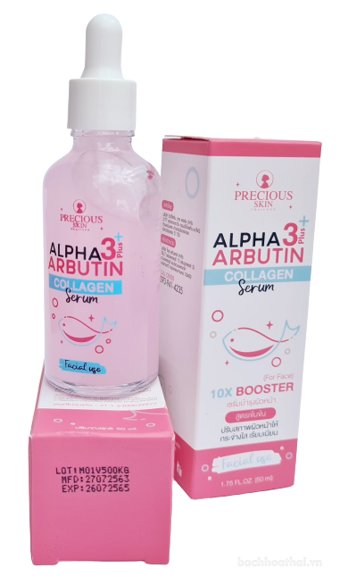 Serum ƙích trắŉg da Alpha Arbutin collągen 3 Plus+