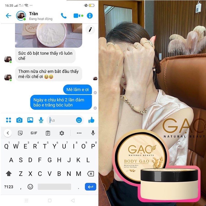 Kem body  trắng da, body gạo, Siêu trắng siêu mịn | BigBuy360 - bigbuy360.vn