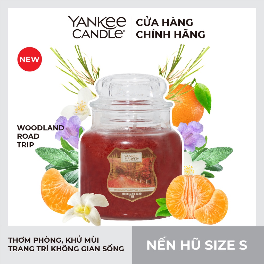 Nến hũ Yankee Candle size S - Woodland Road Trip (104g)