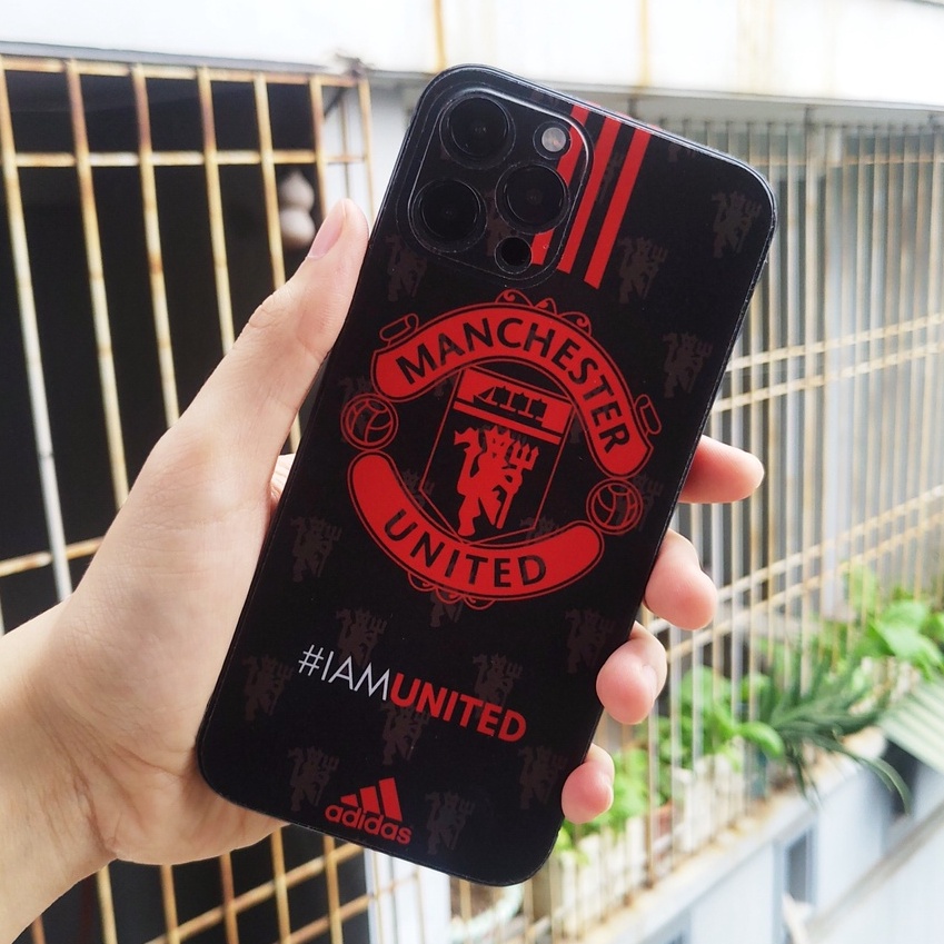 Miếng Dán Skin Điện Thoại In Hình Mu Dán Lưng ManU Cho Iphone 6/ 7/ 8/ X/ XS/ 11/ 11 Pro Max Và Dòng Máy Android