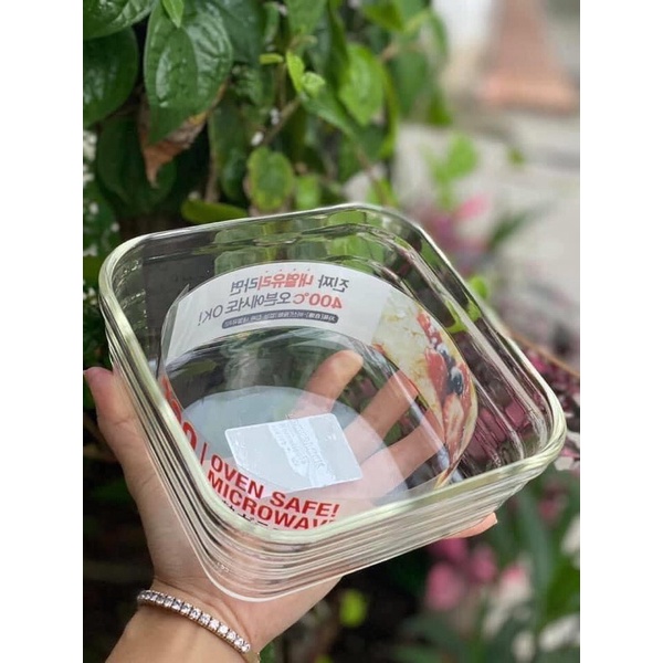 Hộp thuỷ tinh vuông chịu nhiệt Lock& Lock