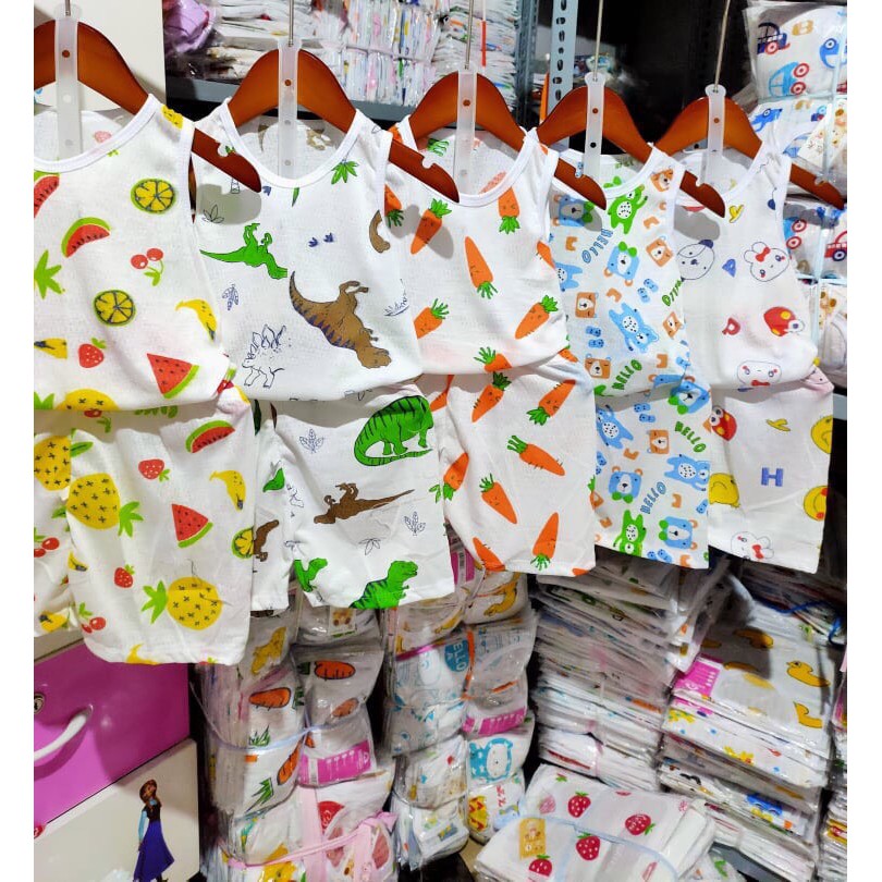 Set 5 bộ ba lỗ cotton thông hơi cho bé 4-16kg