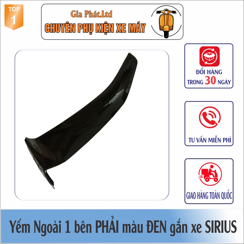 Yếm ngoài ĐỦ MÀU gắn xe SIRIUS 2005-2008 nhựa ABS bền đẹp