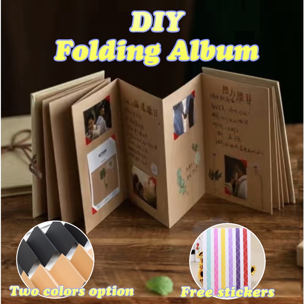 Album Ảnh Cặp Đôi Phong Cách Accordion Tự Làm Sáng Tạo Lãng Mạn