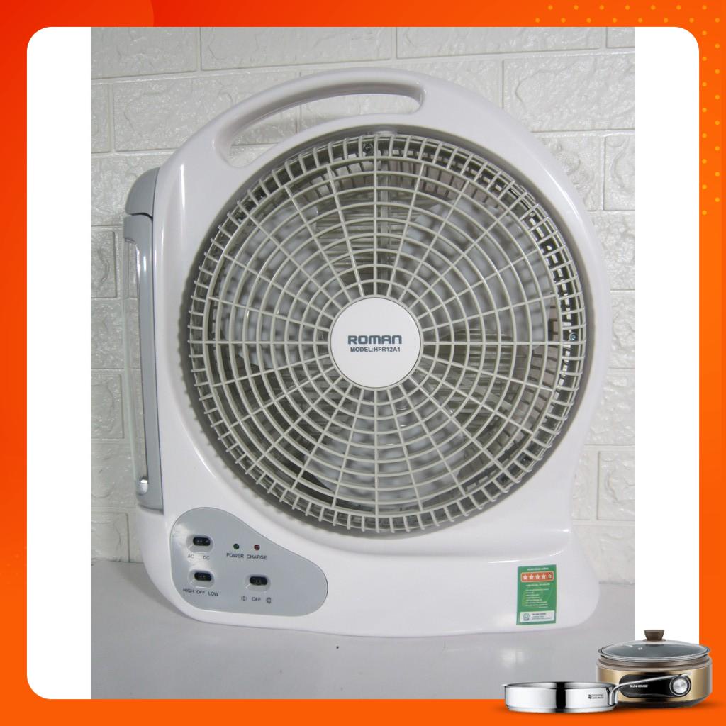 Quạt tích điện Roman, quạt sạc điện, quạt 12V