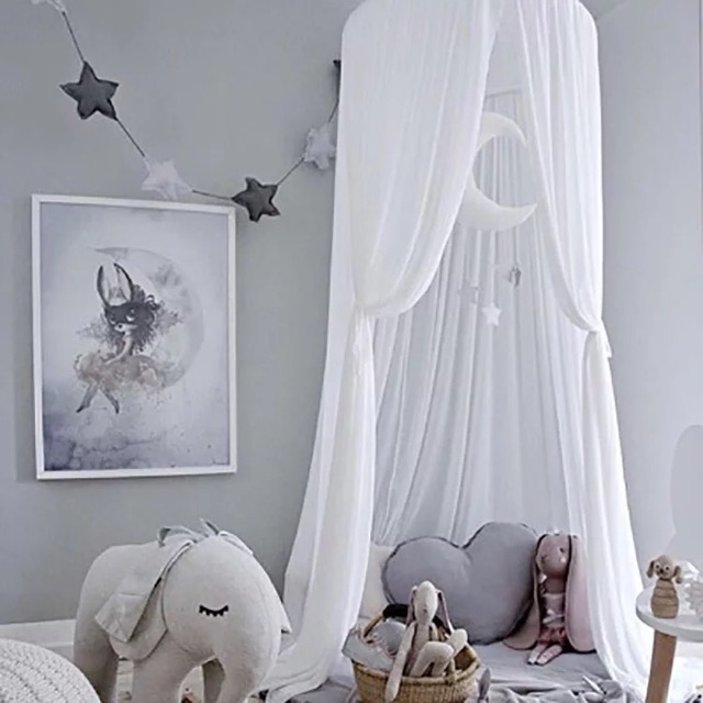 Lều công chúa lều hoàng tử vải decor cho phòng ngủ của bé