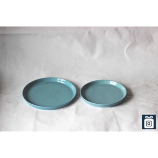 Đĩa gốm xanh ngọc đậm (2 sizes)