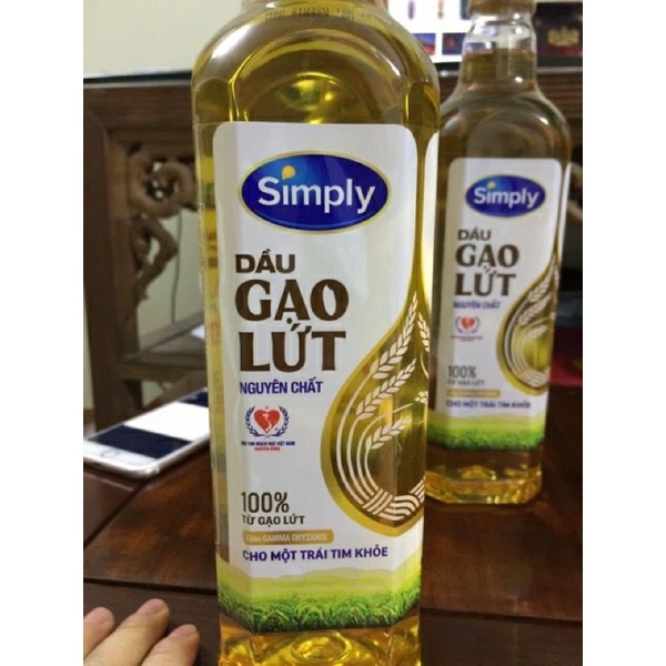 Dầu ăn Simply 1L ( Đậu nành / Gạo lứt / Hạt cải )