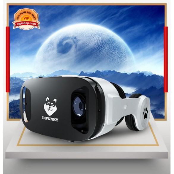 Kính thực tế ảo Downey-Sói bạc VR U9 (Nổi tiếng Toàn cầu + Tay điều khiển cao cấp)