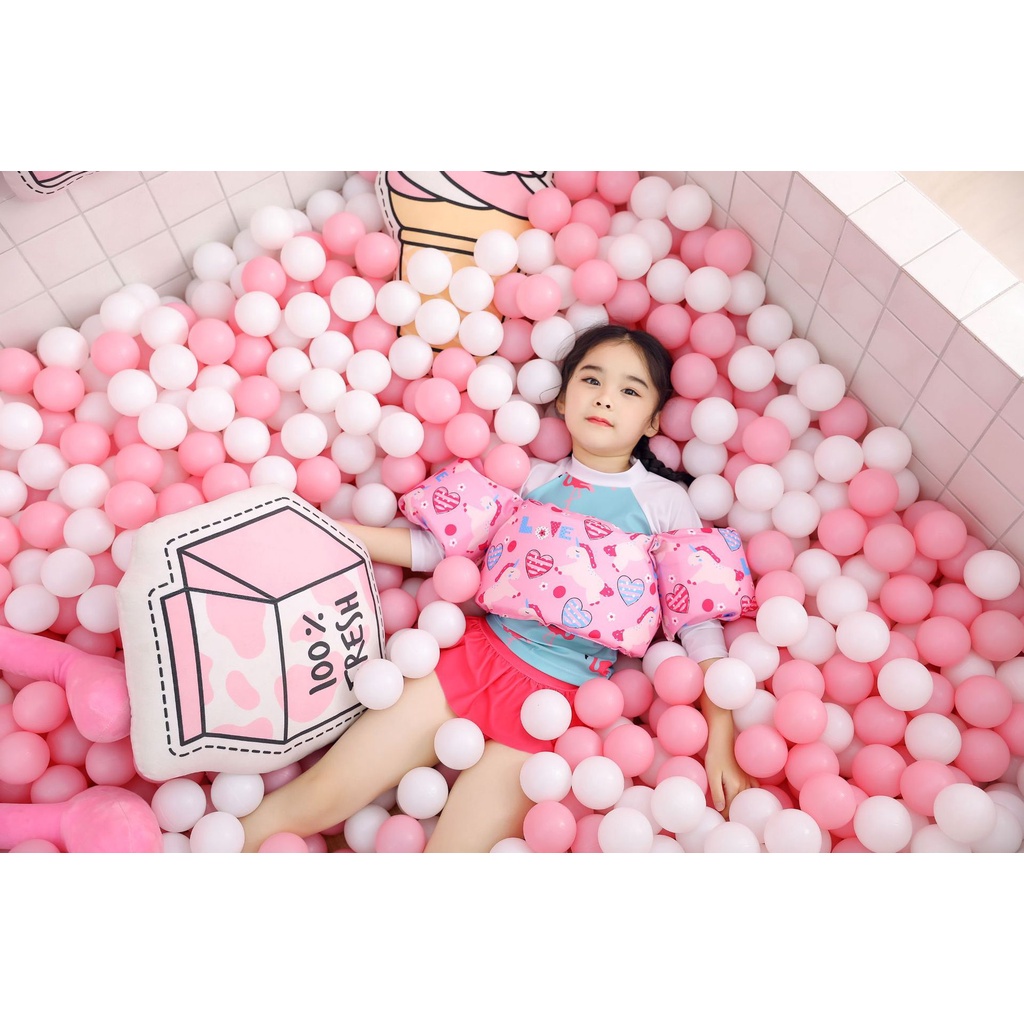 Phao bơi liền thân, phao tay đỡ ngực cho bé trai bé gái từ 14kg đến 25kg chất liệu cao cấp mềm mại đồ bơi bé gái Phao chống lật cho bé