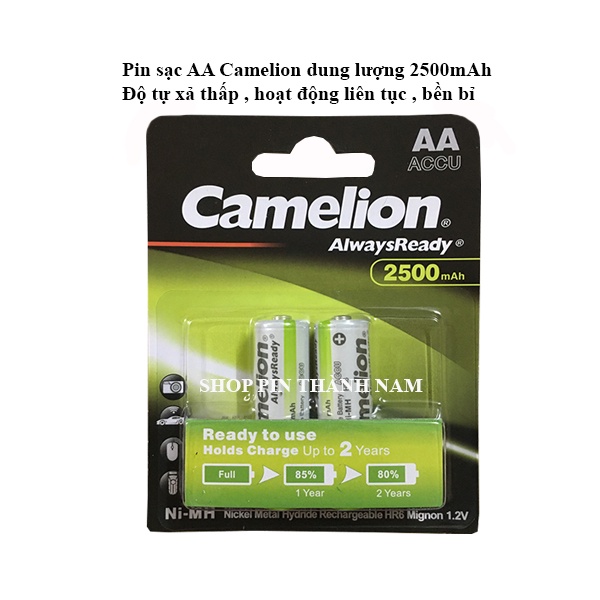 Pin sạc Camelion dung lượng cao các loại AA / AAA