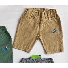 Quần short kaki wash có túi bé trai