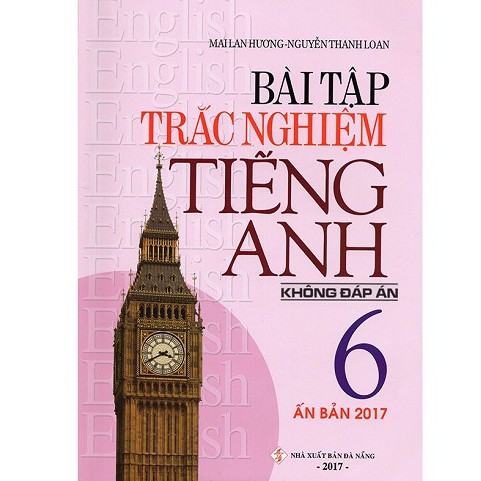 Sách - Bài tập trắc nghiệm tiếng anh lớp 6 ( không đáp án )