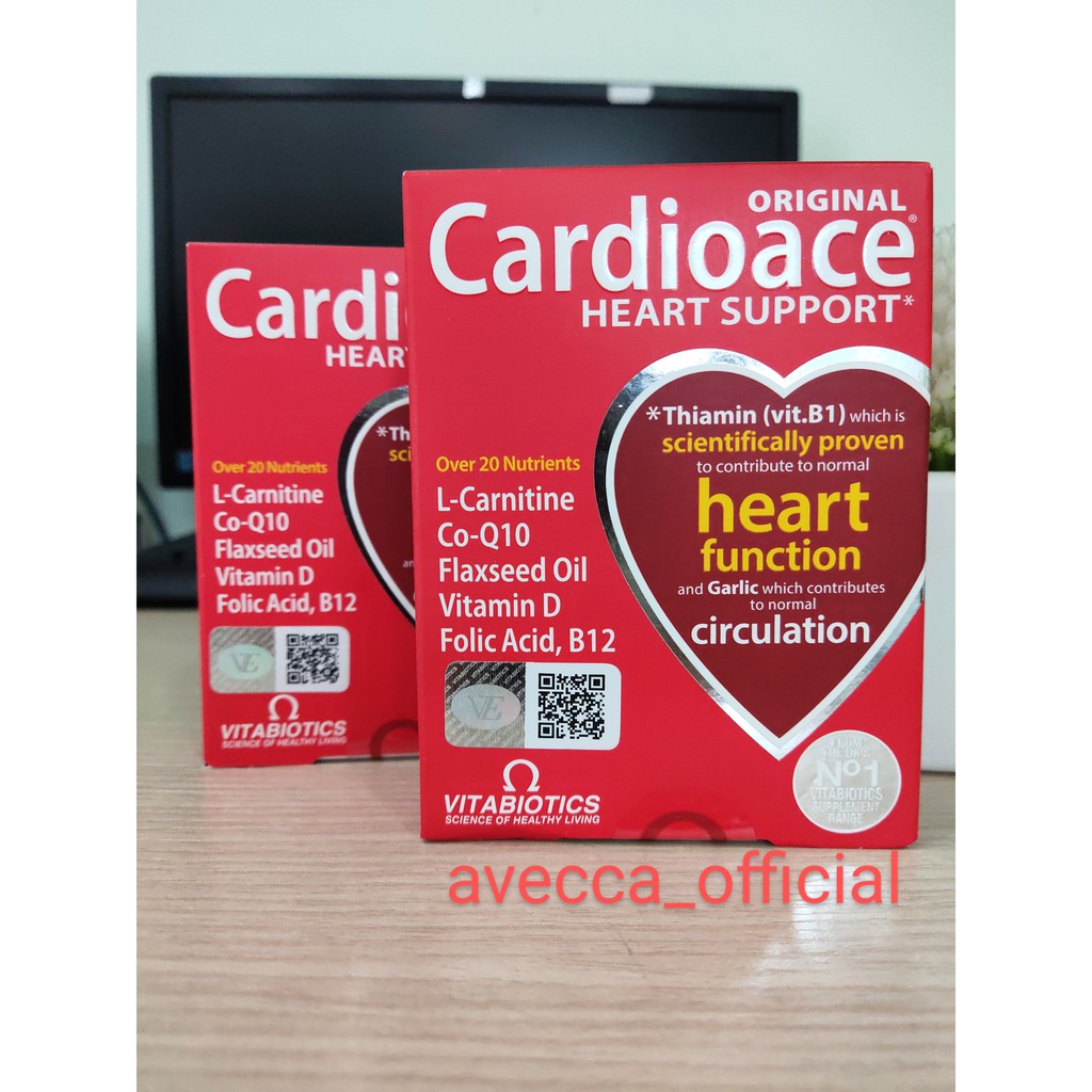 Viên Uống Giúp Giảm Nguy Cơ Mắc Bệnh Tim Mạch,Duy Trì Trái Tim Khỏe Mạnh Vitabiotics CardioAce (H30 viên)