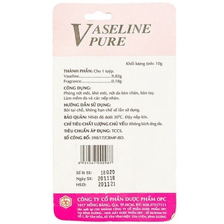 VAZELINE dâu OPC tupe 10g