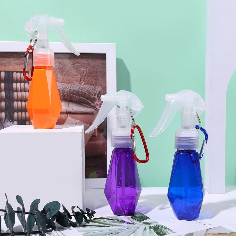 Bình Xịt Rỗng 60ML Hình Kim Cương Mini Có Móc Treo Tiện Dụng Mang Theo Du Lịch Dã Ngoại