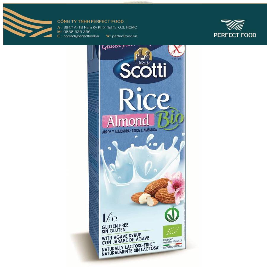 Sữa Hạnh Nhân Gạo Hữu Cơ Riso Scotti - ORGRANIC Rice Almond Drink - 1L