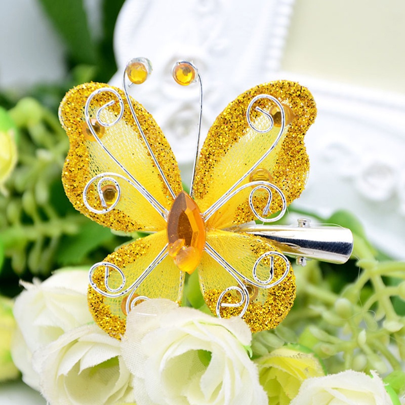 Set 10 kẹp tóc hình bướm dễ thương cho bé gái