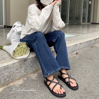 [BTM04] Giày sandals No.04 quai da thắt bính cute