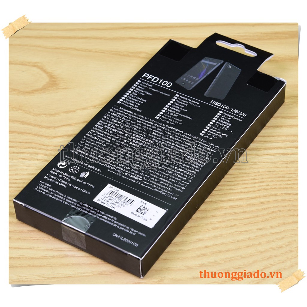 Bao da Blackberry Motion Privacy Flipcase chính hãng
