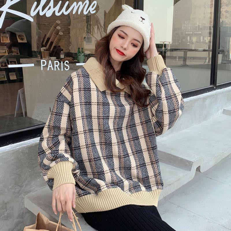 Áo sweater kẻ ulzzang hot trend 2022 JS01
