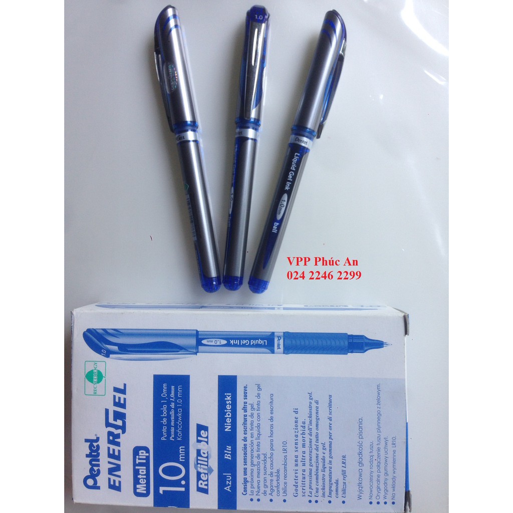 Bút ký Pentel BL60 Mực xanh nét 1.0 - Bút ký nhật