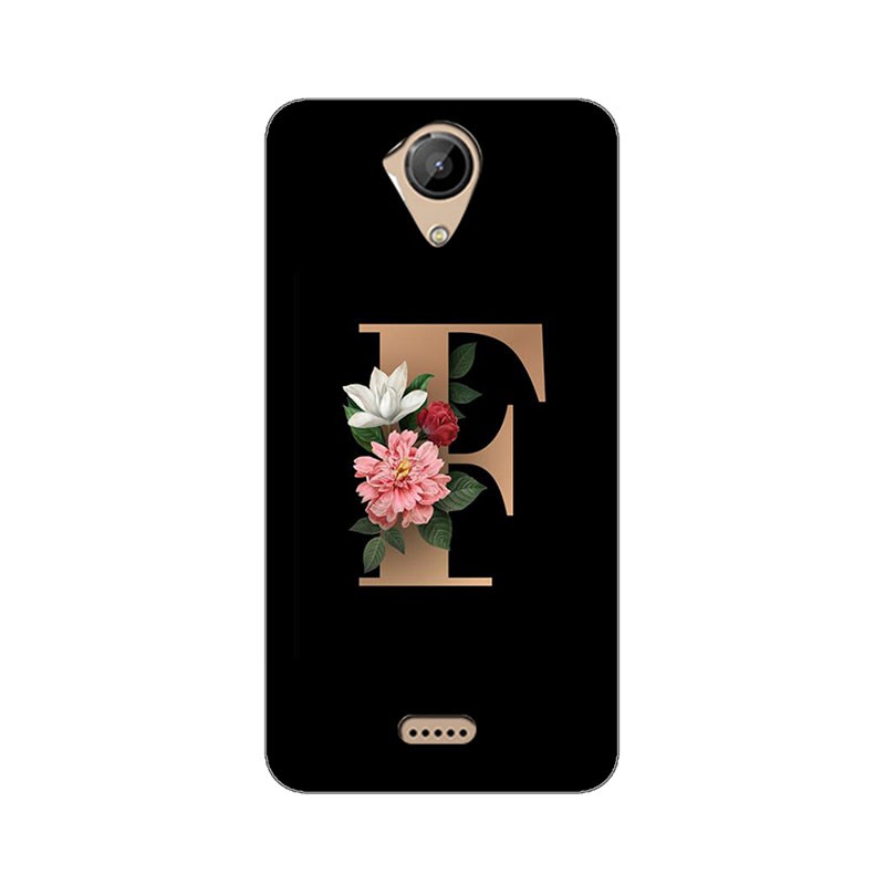Ốp điện thoại TPU mềm in hình 26 chữ cái tiếng anh họa tiết hoa cho Wiko U Feel Lite UFeel 5.0"