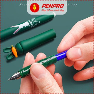 Bút Thỏ Vỏ Nhám Tẩy Xóa Được - Bút Học Sinh Tặng Kèm 2 Ống Mực Tẩy Xóa