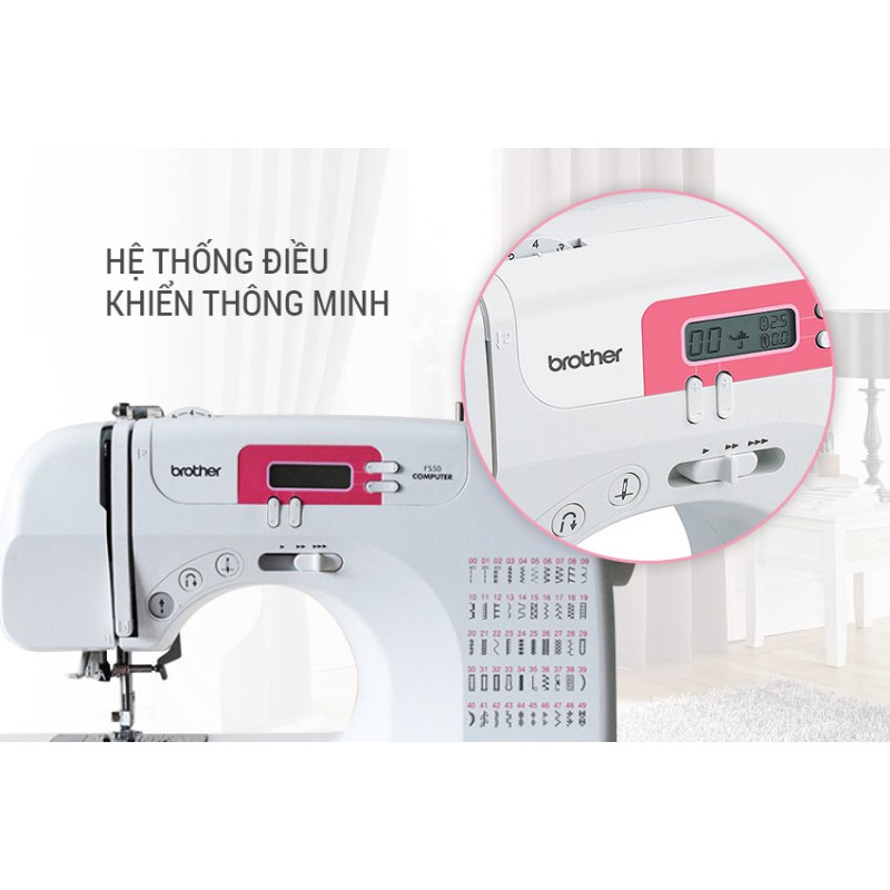 Máy May Điện Tử Brother FS50 (Tặng bộ chân vịt 16c)