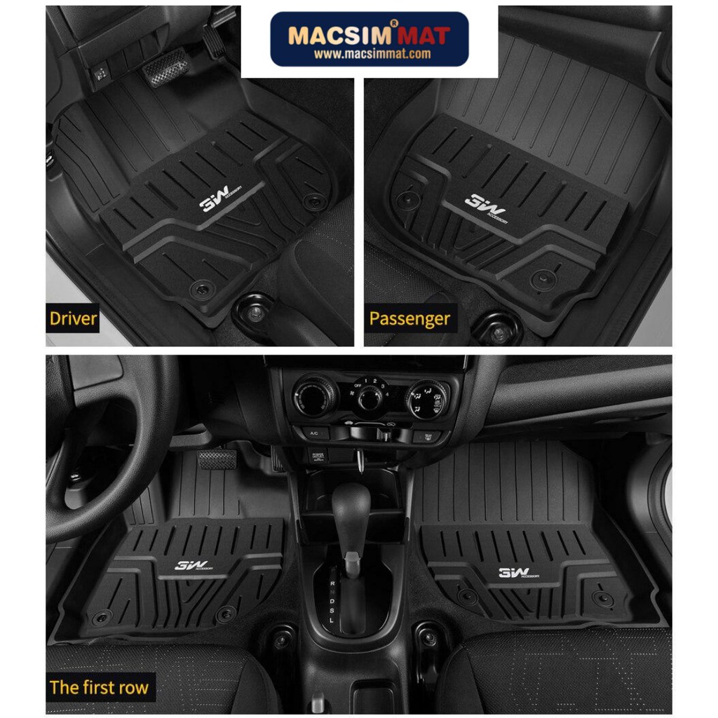 Thảm lót sàn ô tô HONDA CIVIC 2015-đến nay Chất liệu TPE cao cấp, thiết kế sang trọng tinh xảo thương hiệu Macsim 3w