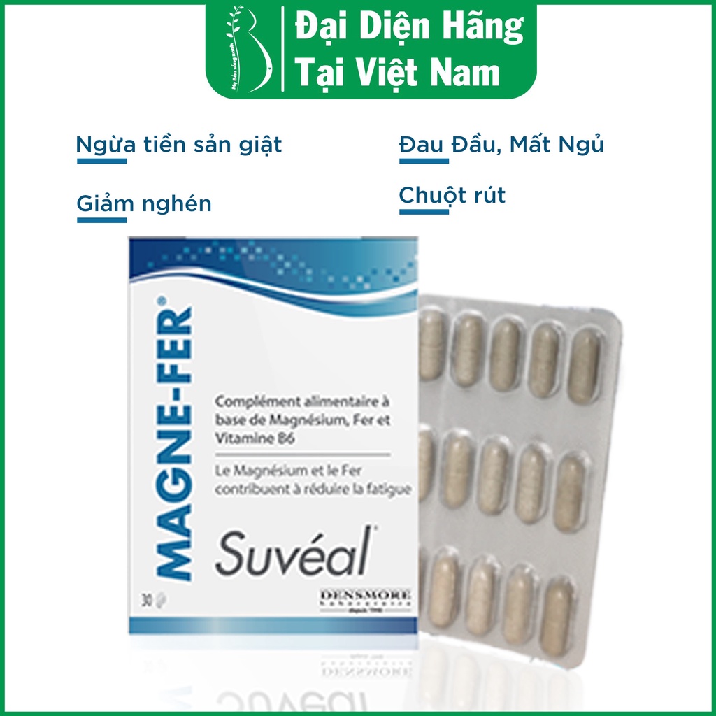 Vitamin Suvéal Magne Fer: Giảm Nghén, Đau Đầu, Mất Ngủ, Chuột Rút