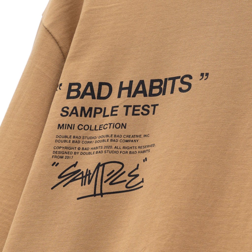 Áo Thun Unisex Bad Habits SAMPLE 100% Cotton - Local Brand Chính Hãng | BigBuy360 - bigbuy360.vn