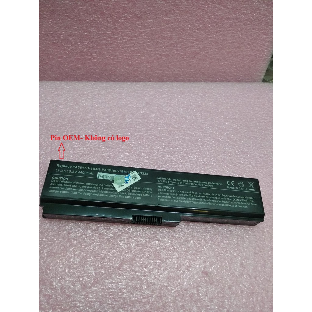 Pin Laptop TOSHIBA A660 C640 L640 C650 L650  C655 C660 L510 L630 P745  L645 L645D M645 ,L745 PA3817U