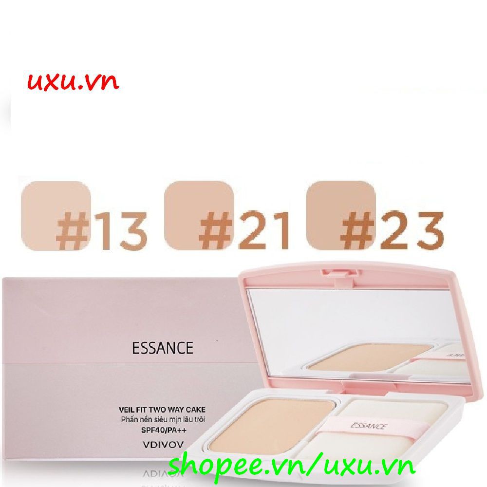 Phấn Phủ Lâu Trôi Số 21 Màu Tự Nhiên Essance Siêu Mịn Veil Fit Two Way Cake 11G, Với uxu.vn Tất Cả Là Chính Hãng.