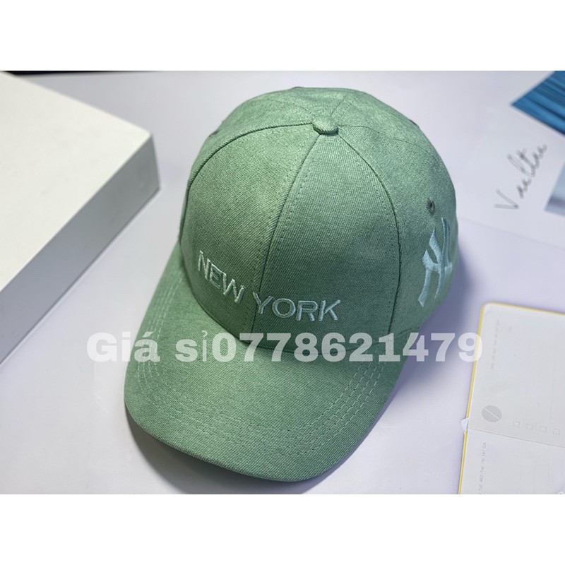 Nón kết nỉ nhung thêu chữ nêw thời trang nam nữ