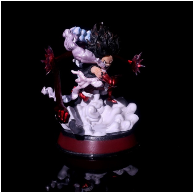 Mô hình One Piece Luffy Gear 4 Snake Man Cao 11cm , trạng thái chiến đấu , figure mô hình one piece