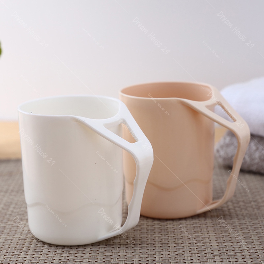 Cốc uống nước, cốc đánh răng có chỗ để bàn chải chất liệu nhựa abs cao cấp dung tích 400ml