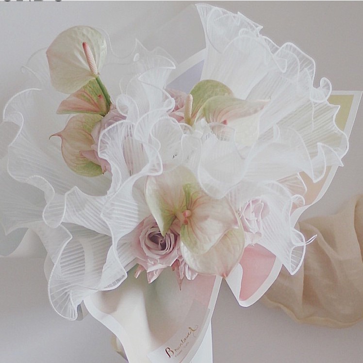 Voan Sóng Dập Ly Dùng Gói Hoa