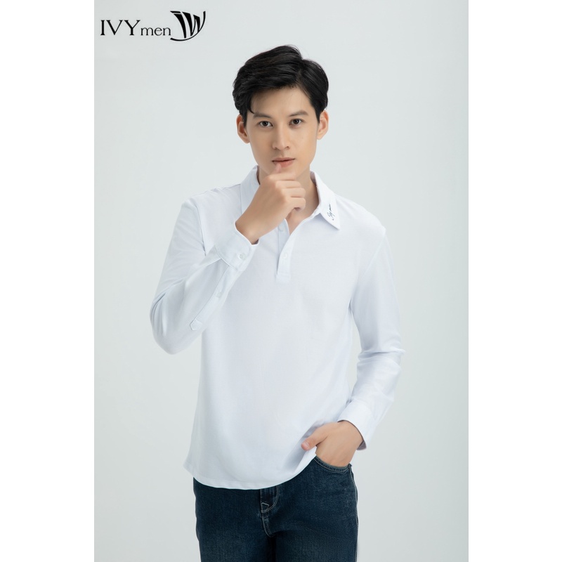 Áo thun cổ đức tay dài nam IVY moda MS 58E2808