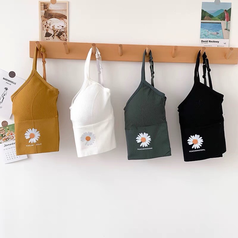 BRA Hoa cúc hot nhất Hè 2021 kèm mút ngực