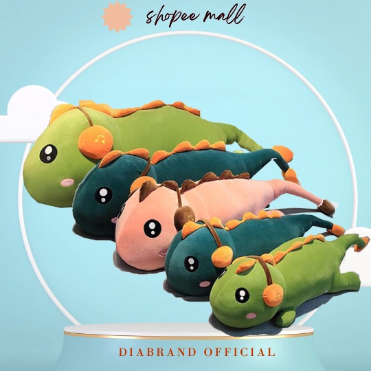 Thú Bông Khủng Long Đeo Tai Nghe To 3 Màu (3 Size) -Diabrand